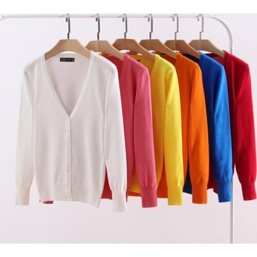 Spring Korean New Women Sweater Cardigan Air Conditioning Shawl Knit Sweater Women Winter Clothes Classic