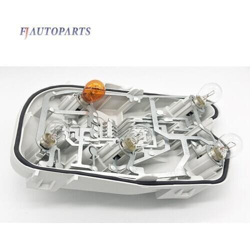 Rear Tail Light Lamp Holder with Bulbs for AUDI A6 C6 SALOON 2004-2008 4F5945222C 4F5945221C