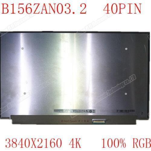 For Lenovo ThinkPad X1 P52 P52S P53 P53s T590 LCD LED Screen 4K 3840*2160 EDP 40 pins 15.6" B156ZAN03.2 LQ156D1JW42 B156ZAN04.2