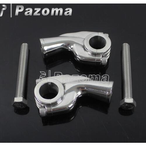 1 Pair Motorcycles Handlebar Risers Aluminum Universal for 22mm 7/8" Bar Clamps Motorbike