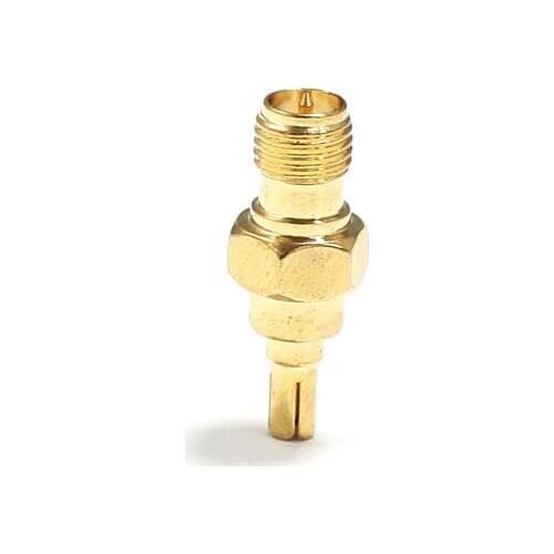 1pc RP-SMA Female Jack switch CRC9 Male Plug RF Coax Adapter convertor Straight Goldplated for 3G HUAWEI modem
