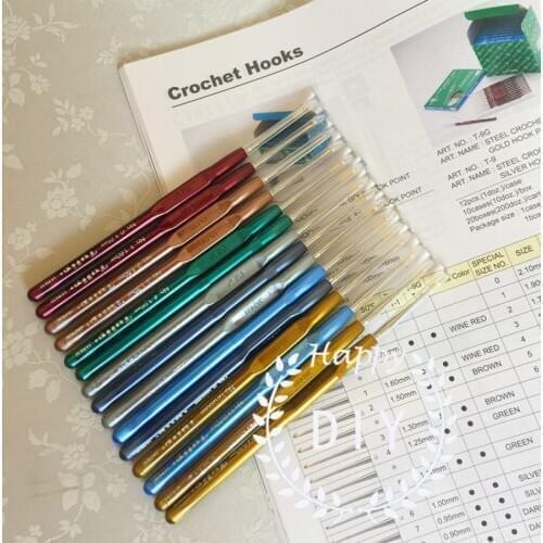 1Pcs Japan Hiroshima TULIP Plastic handle lace Crochet Hook Knitting Needles tools Original Authentic Imported From Japan New