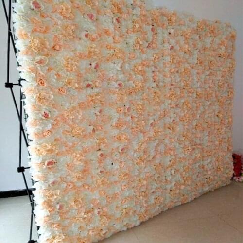 240x240cm Upscale Simulation Rose Peony Flower Wall Set for Wedding Backdrop Decoration 25 Colors Available