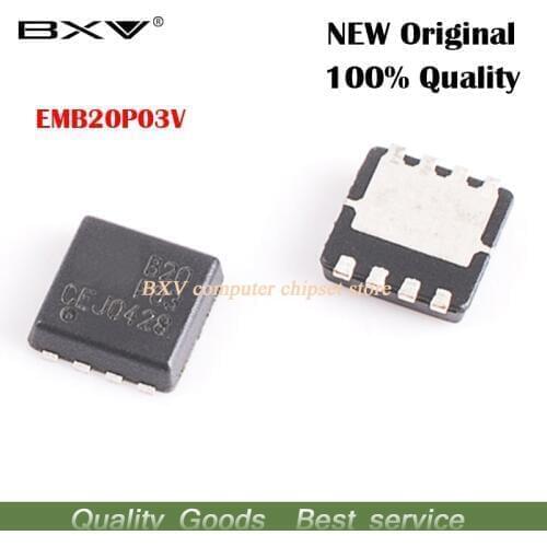 5pcs EMB20P03V EMB20P03 B20P03 3*3mm MOSFET QFN-8 new original free shipping