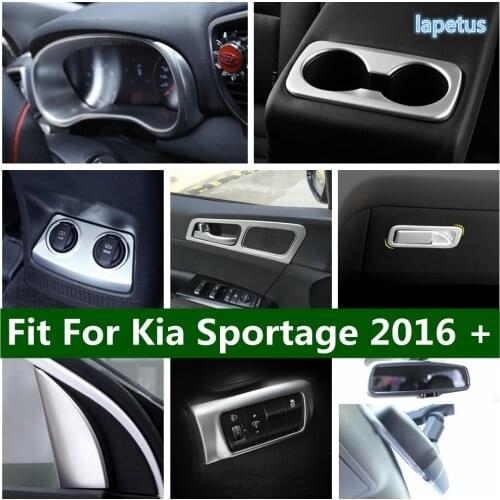 ABS Accessories For Kia Sportage 2016 - 2020 Steering Wheel / Cigarette Lighter / Cup Holder / Inner Rearview Mirror Cover Trim
