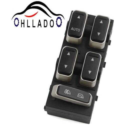 HLLADO Master Power Window Switch for Lincoln Town Car 2003-2008 Sedan Front Left Driver Side 5W1Z14529BA 5W1Z-14529-BA
