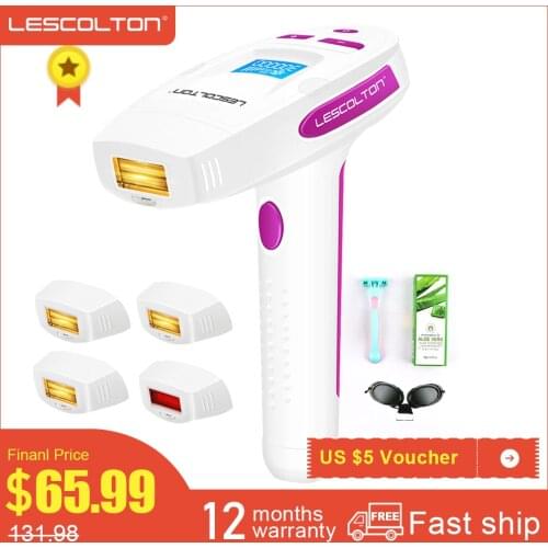 LESCOLTON IPL Hair Removal Laser Epilator For Women Electric LCD Epilators 1000000 Flashes Permanent Hair Removal Device-T006i