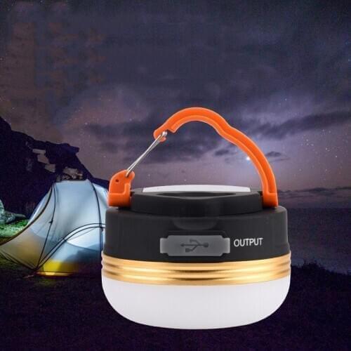 Portable Outdoor Camping Lamp USB Charging 3Modes 5LED Hiking Lantern Night Lights Tents Emergency Flashlight Hook Reading Lamps