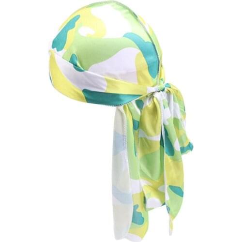 Printing Pirate Hat Bandage Headband Cap Cancer Chemotherapy Fashion Mens Camo Fashion Turban Hair Accessories New