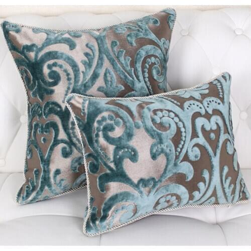 Modren 45" 60" Flocking Pillow luxury/Plaid/Elegant/Flower/Home/Sofa/Car Cushion /Pillows (not including filling)