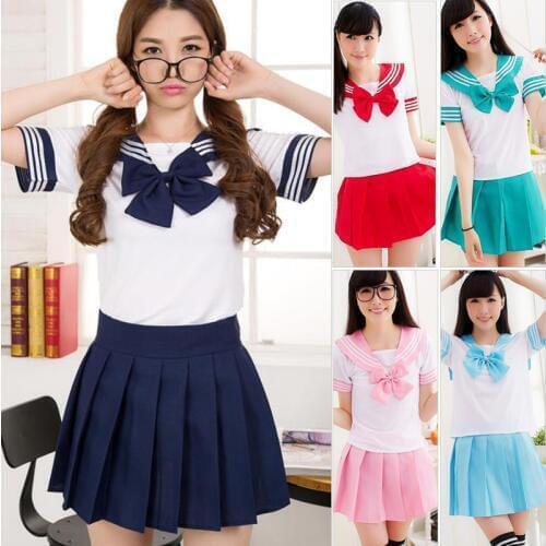Sexy Cosplay Diaper Lover ABDL Adult Baby Romper Women Skirt Suit Schoolgirl Uniform Anime Role Play Costume
