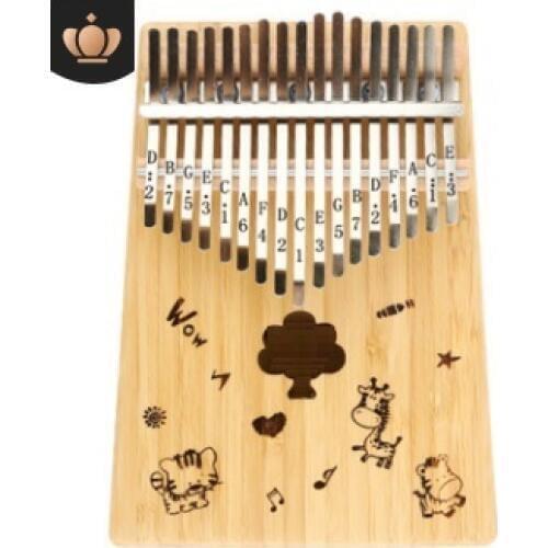 Veneer bamboo Thumb piano Kalimba 17-tone finger piano beginners entry portable musical instrument kalimba finger piano music