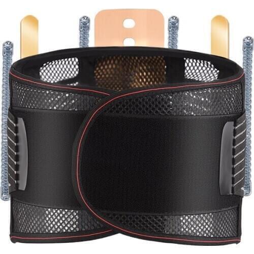 Tourmaline Lumbar Support Men Women Magnetic Therapy Waist Support Bone Care Breathable Brace Lower Back Pain Waist Corrector