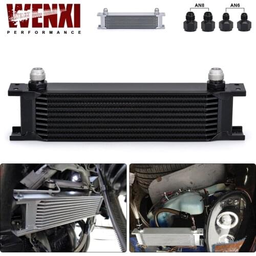 Aluminum Universal Oil Cooler Engine transmission AN10 Oil Cooler KIT 10 rows WX7010