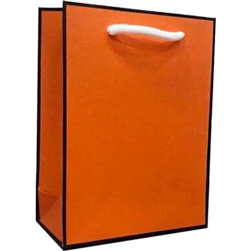 10 pieces/batch orange wedding anniversary Christmas party birthday gift clothing cosmetics lipstick fashion gift packaging bag