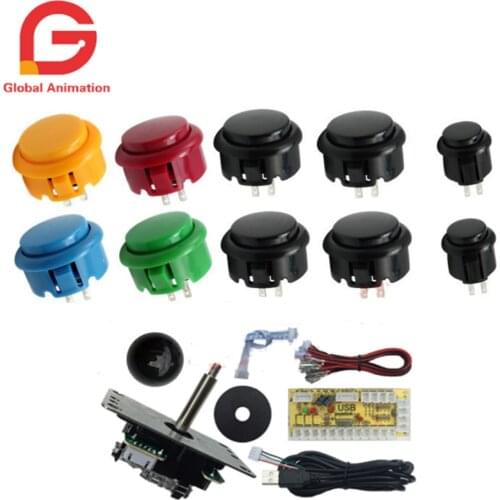 Zero Delay USB Encoder Joystick Control Board To PC Arcade Pandora box China High Quality Joystick and push button 30/24mm