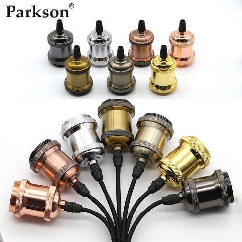 Vintage Pendant Light Bulb Lamp Holder E27 Socket Screw Base 110V 220V Aluminum Industrial Retro Fittings Lamp Holder For Home
