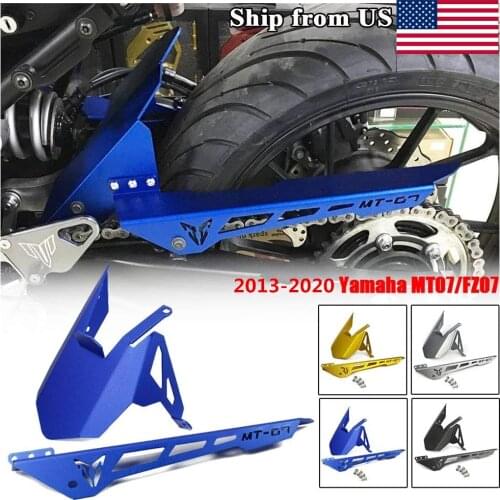 Motorcycle Rear Tire Hugger Fender Mudguard Chain Guard Cover Cowl for Yamaha FZ-07 MT-07 Accessories MT07 FZ07 MT 07 2013-2020