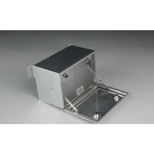 Tamiya truck upgrade parts 9cm length metal simulate tool box for 1/14 rc car tamiya remote control tractor trailer toys truck