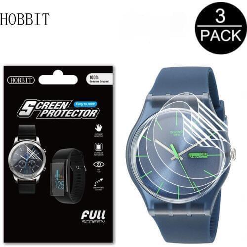 3Pack Watch Protection Film For Swatch Mens SUON700 YVS423G SUSN409 YAS100G GM415 SUOL700 Anti-scratch LCD Screen Protector