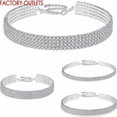 Best Promotion 925 Sterling Silver Necklace For Women Luxury Link Choker Wedding Party Jewelry Accessory For Girls Wholesale