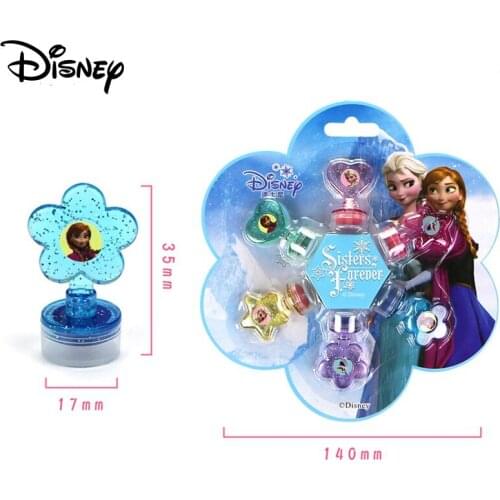 6pcs Disney Frozen Cute Color Stamp Childrens Medal Cartoon Pattern Stamp Writing Picture Chapter Office Learning Gift