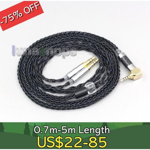 8 Core Headphone Earphone Cable For Denon AH-D600 D7100 Hifiman Sundara Ananda HE1000se HE6se he400i he400se Arya LN006426