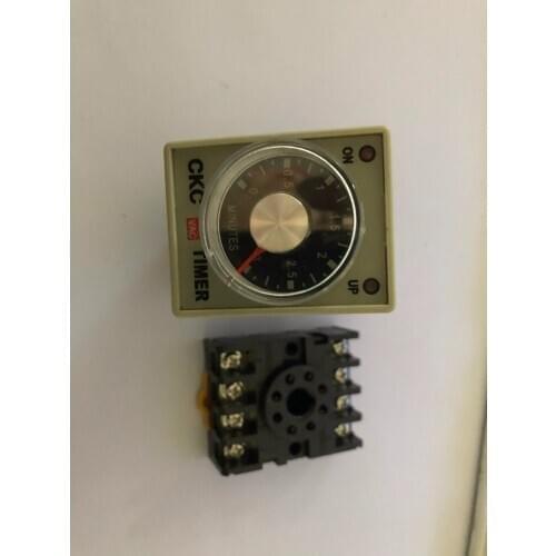 AH3-3 Time relay DC12V DC24V AC110V AC220V Delay Timer Time Relay with base 8Pin 6S 10S 30S 60S 3M