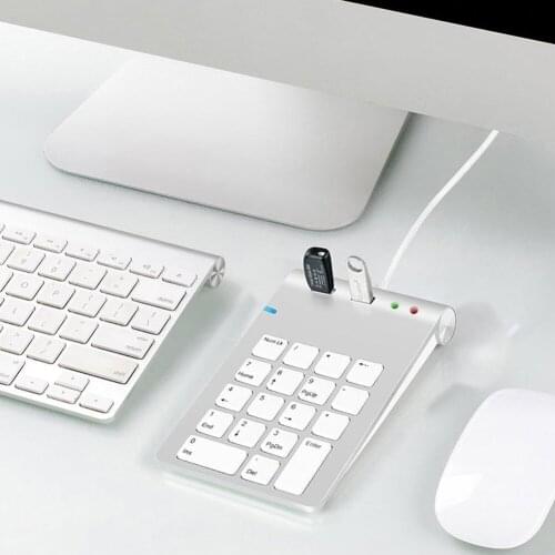 White Keyboard 18 Keys Numeric Keypad Numpad USB3.0 HUB Digital Keyboard for Accounting Laptop Desktop PC Computer 2021 New