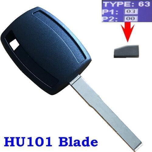 Keyless Replacement Fob Transponder Ignition Car Key for Ford Focus Fiesta Mondeo Focus C-Max S-Max Galaxy Kuga 40 80 Bit 4D63