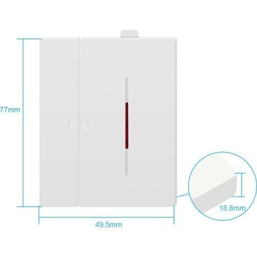 Wireless Window Door Sensor Magnetic Contact Wood Door Lock Switch Security Alarm System r For Wireless GSM Home Alarm Panel