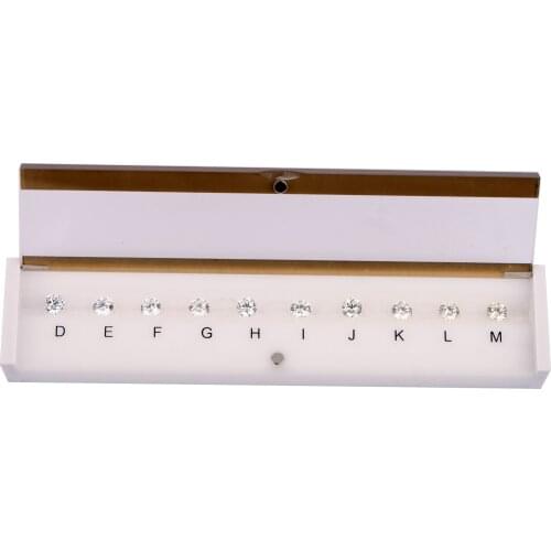 GemTrue High Quality D-M Color CZ Comparison Set Jewelry Diamond Tool Shape Master Stone Set