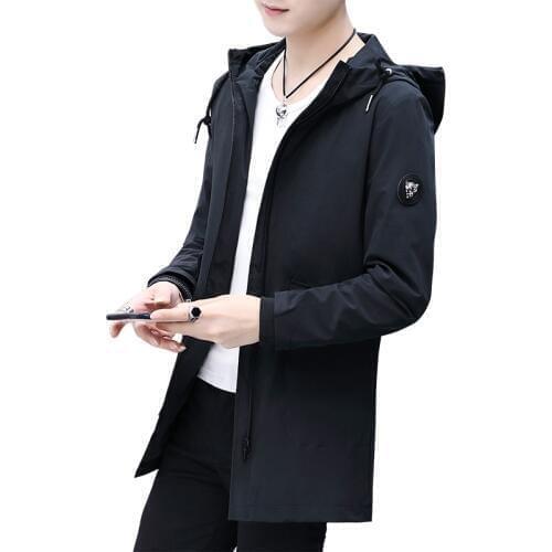 Bormandick Men Jacket Spring Autumn Fashion Brand Slim Fit Coats Male Jacket Mens Coat Medium and long clothes 1813 - 58 & 65