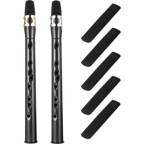 Mini Bb Saxophone Alto Mouthpiece Pocket Sax with 5 Reed Musical Instrument