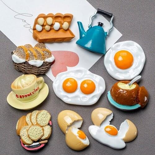 Cartoon Food Home Decoration Magnetic Refrigerator 3D Cute Simulation Food Magnetic Stickers Postcard Photo Decoration Gift