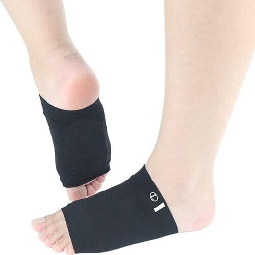 1 Pair Black Arch Support Sleeves Plantar Fasciitis Heel Spurs Foot Care Flat Feet Sleeve Socks Cushions Orthotic Insoles Pads
