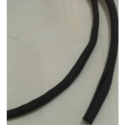 10 Meters 5mm Diameter Self-closing Braided Wrap Wire Cable Protection Sleeves, about 10 meters/lot