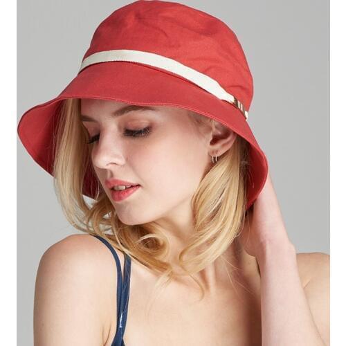 Lady New Sun Hat Hats Female Summer Sunscreen Cap Large Brim Girls Windproof Foldable Sun Cap Girls Outdoor Beach Sun Hat B-7933