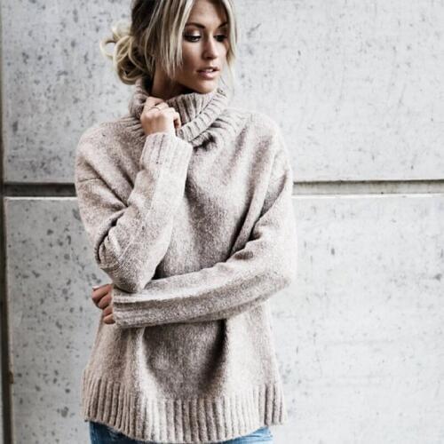 AECU Sweater Female Turtleneck Loose Pull Femme Hiver Autumn Winter Sweater Pullover Knitted Jumper For Women Sweater Mujer