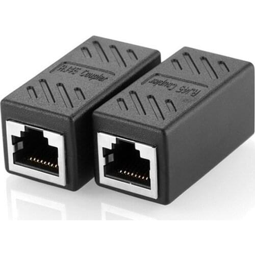 High Quality Female to Female Network LAN Connector Adapter Coupler Extender RJ45 Ethernet Cable Extension Converter