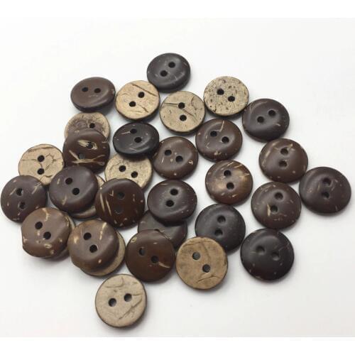 1000pcs 13mm Sewing Round 2 Holes Coconut Shell Buttons Garment Clothes Accessories Embellishments For Scrapbooking