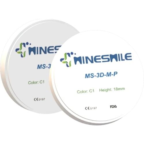 3D Plus 98-10mm Vita 16 Shades High Transparency From 43% to 57% Best Aesthetic effect Multilayer Zirconia Disc for dental lab