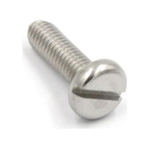 40-50Pcs M2 M3 M4 DIN84 304 Stainless Steel A2-70 Slotted Cap Head Slot Column Round Cheese Head Screw Bolt
