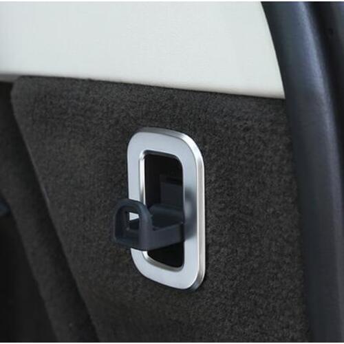 ABS Chrome Car Rear Trunk Hook Frame Cover Trim For Land Rover Discovery 5 LR5 2017 2018 Accessories Car-styling Set of 2pcs