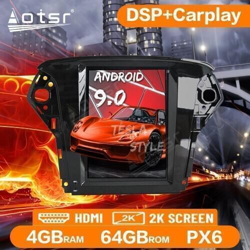 Tesla Vertical Screen Android 9.0 64GB Car Radio GPS Navigation For Ford Mondeo 2011-2015 Multimedia Player PX6 Audio Head Unit