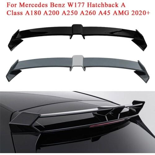Black Car ABS Hatchback Rear Trunk Spoiler For Mercedes Benz W177 Hatchback A Class A180 A200 A250 A260 A45 AMG 2020+ Tail Wing