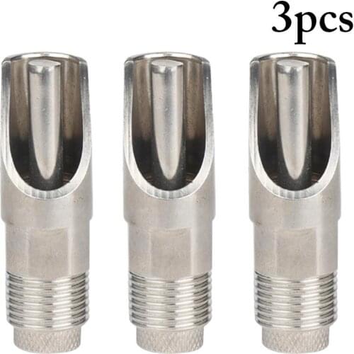 3 Pcs Pig Nipple Water Feeder Creative Stainless Steel Automatic Nipple Drinker For Farm Pigs Animal Feeding Water Accessories
