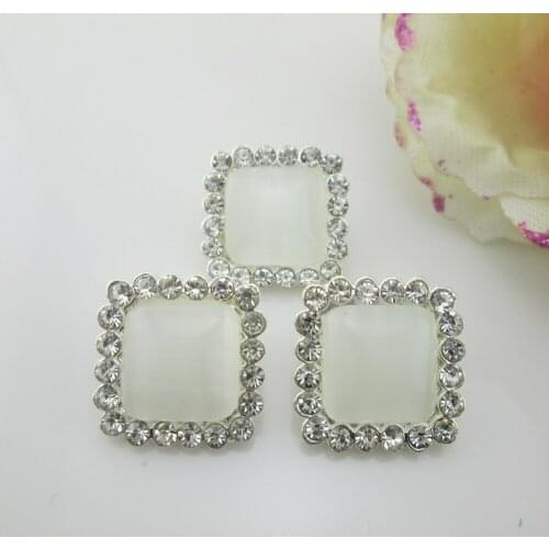 5pcs Square Rhinestone Buttons for Sew on Garments,scrapbooking BT288