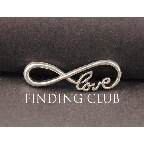 30pcs Bronze letter "8" Infinity symbol Love Connector Link Charm Metal Bracelet Necklace Jewelry Findings A701/A995