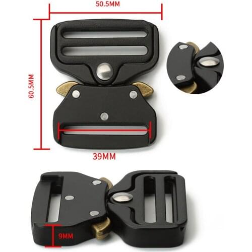 38MM Mens Zinc Alloy Buckle belt quick release high quality Belt Buckle Outdoor tactical Backpack Belt Buckle Accessories